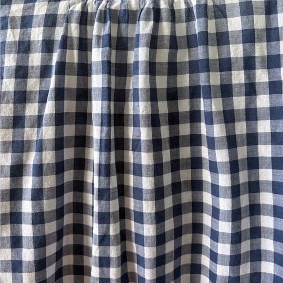 Liz Claiborne Large Cotton Gingham Embroidered‎ Top Boho Cottagecore Prairie - Picture 8 of 10